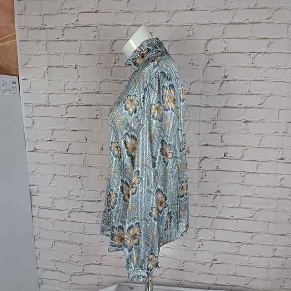 Mango‎ Floral Print pleated Blouse - Picture 6 of 10